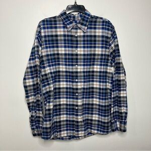 Merona plaid button down shirt size large